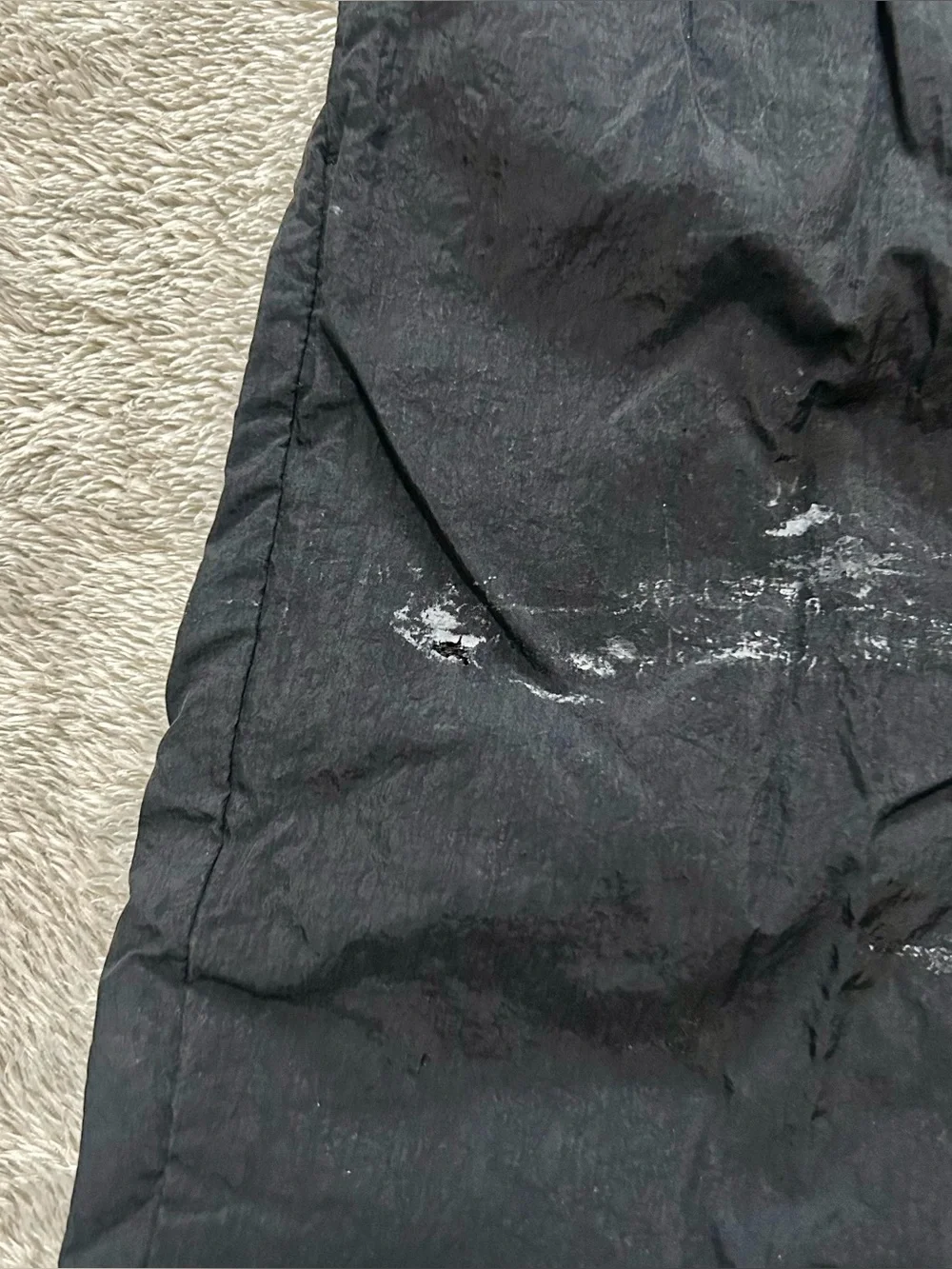 Vintage Nike Black Swoosh Windbreaker Track Pants Size Small
